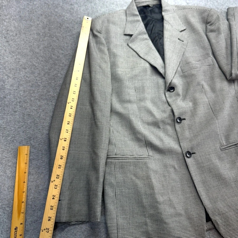 Banana Republic Men's Blazer 42R Houndstooth Wool-Cashmere Italian Made‎ Classic